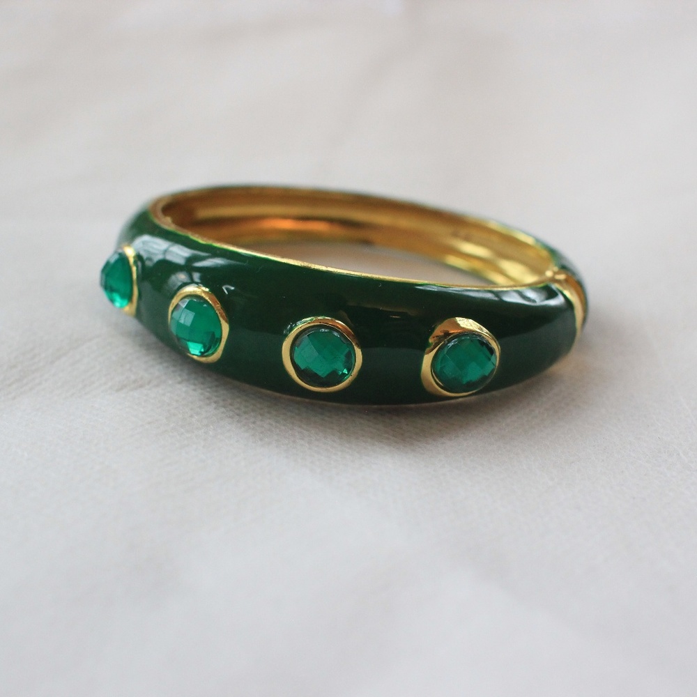 Dark Green Hinge Bangle